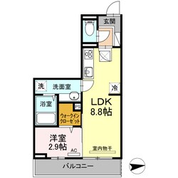 美麗・上町の物件間取画像